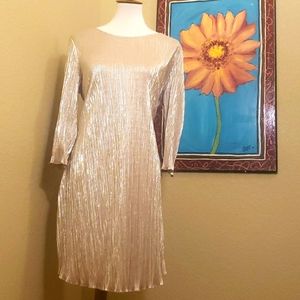 Pink Coconut Gold Metallic Dress